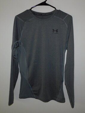 Unworn - men's large Under Armour Compression long sleeve gray baselayer shirt